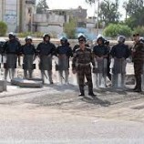 انتشار امني لقوات الشرطة العسكرية في مدينة الغيضة بالمهرة