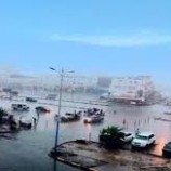 امطار غزيرة على العاصمة عدن في هذة اللحظات