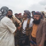 الشعيبي يتفقد جبهات القتال في المناطق الحدودية في الحد يافع