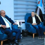 نائب رئيس الهيئة الوطنية للإعلام الجنوبي يلتقي قائد اللواء الأول مشاة بحري في أرخبيل سقطرى
