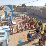 امين محلي لحج يدشن افتتاح مشروع مياة العند .. 