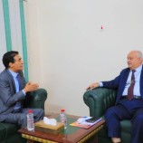 وزير الخدمة المدنية يلتقي الأكاديمي والخبير الدولي”جازوليت”