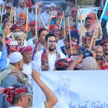 فريق التواصل وتعزيز الوعي السياسي يشارك أبناء القطن مطلعهم السنوي.