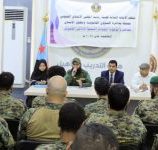 محاضرة توعوية لمنتسبي مكافحة المخدرات في الحزام الأمني بتنظيم من الأمانة العامة