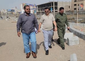 مدير عام المنصورة يتفقد مشروع إنشاء حديقة “التسعين”