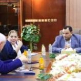 وزير الزراعة  والري يجتمع مع فريق من الامم المتحدة لمناقشه اعادة تأهيل الميناء في التواهي