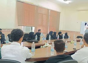 منسقية الانتقالي في كلية العلوم الإدارية بجامعة عدن تنظم دورة إرشادية لأعضاء المجلس الطلابي