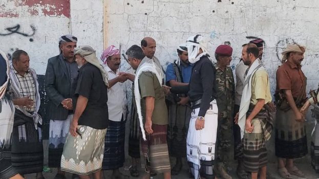 تشييع جثمان شقيق رئيس انتقالي شبوة الفقيد حسين علي لسود بن صلفوح بمدينة عتق