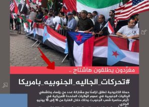 جنوبيون يطلقون هاشتاج #تحركات_الجاليه_الجنوبيه_بامريكا ويشيدون بتحركات الجاليات