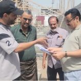 مدير عام المنصورة يتفقد مشروع “بناء صالة للألعاب لنادي أهلي عدن الرياضي”