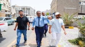 بن جرادي يدشن مشروع إشارات المرور في مديرية صيرة