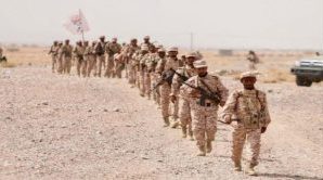 قوات العمالقة تنظم مسيراً عسكرياً احتفاء بالمتخرجين من دورات التجهيز القتالي