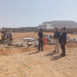 الامين العام يدشن الأعمال الإنشائية لمشروع تسوير خمس حدائق عامة في مدينة عتق