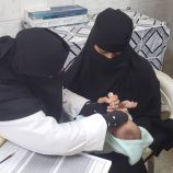 بحضور رسمي من وزارة الصحة تدشين الحملة الوطنية التانية للتحصين ضد شلل الأطفال في مديرية التواهي