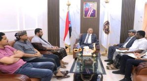فريق التوجيه والرقابة الرئاسي يجتمع بعدد من اعلاميي الانتقالي لمناقشة سبل تعزيز التعاون المشترك
