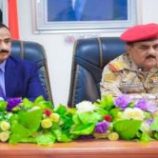 بحضور وزير الدفاع.. محافظ شبوة يتعرض الإنجازات الأمنية والعسكرية