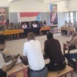 فريق التوجيه والرقابة الرئاسي يعقد لقاءً مشتركًا مع قيادتي الانتقالي والسلطة المحلية في حبيل جبر