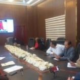 الوزير الوالي يترأس اجتماع لمدراء مكاتب المؤسسة العامة للتامينات الاجتماعية في المحافظات عبر برنامج الزوم