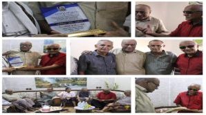 البرنامج التكريمي للشخصيات الوطنية يحتفي بالكاتب الكبير سعيد عولقي في منزله بعدن