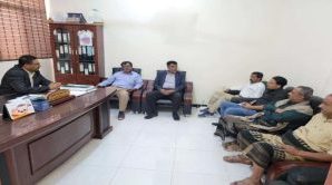 الفريق الرئاسي يطّلع على سير العمل في مكتب الصناعة والتجارة بشبوة