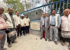 وكيل وزارة الزراعة يتسلّم مشروع رصف قناة المياه في منطقة البستان بمديرية تبن لحج