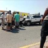 حادث مروري يتسبب بتصادم خمس سيارات في المكلا