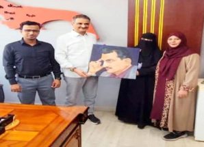 محافظ عدن يستقبل الشاعرة و الفنانة التشكيلية نادية المفلحي