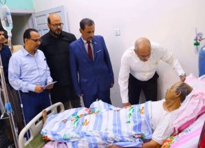 رئيس الجمعية الوطنية يطمئن على صحة الشاعر ثابت السعدي