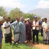 محافظ سقطرى يزور مزرعة جمعية معنوفة ويطّلع على مشروع استصلاحها المموله من مركز الملك سلمان وبرنامج الأغذية العالمي