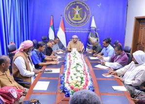 تنفيذية انتقالي وادي وصحراء حضرموت تناقش الأوضاع الخدمية والأمنية