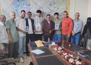 إدارة أهلي عدن تكرم ابطال بطولة الكرة الشاطئية