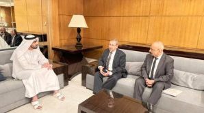 رئيس مجلس القضاء الأعلى يلتقي رئيس المحكمة الاتحادية العليا الإماراتي في القاهرة