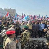 شبوة.. آلاف المحتشدين في عتق يطالبون باستقلال الجنوب في مخيم اعتصام مفتوح