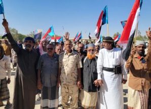 حشود واسعة تتوافد إلى الخشعة للمشاركة بفعالية دعم القوات الحنوبية