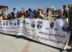 وصول وفود جماهيرية إلى ساحة الاعتصام المفتوح في عتق بشبوة