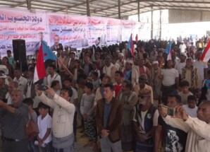 تواصل الاحتشاد في مخيم اعتصام زنجبار تأكيدا لمطلب إعلان دولة الجنوب العربي