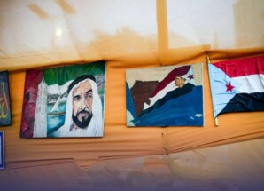 “المرسم الحر” يشارك بأعمال فنية وطنية في ساحة الاعتصام المفتوح بالعاصمة عدن
