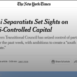 نيويورك تايمز: التوسع الجنوبي يغيّر مسار الحرب ويقرب اليمن من الانقسام النهائي