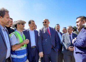 الرئيس القائد عيدروس الزُبيدي يطّلع على سير العمل في مشروع سد حسان بمحافظة أبين