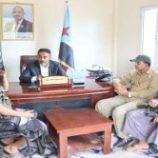 رئيس انتقالي أبين يلتقي قائد الحزام الأمني بزنجبار لمناقشة مستجدات الأوضاع الأمنية بالمديرية