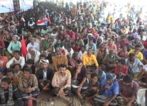 أبناء دلتا أبين يواصلون اعتصامهم المفتوح