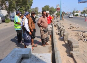 الزهري يطّلع على مستوى تنفيذ مشروع إعادة تأهيل الجزيرة الوسطية والجانبية بشارع كورنيش ساحل أبين