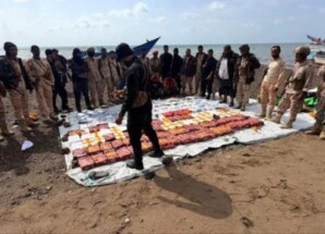 العمالقة الجنوبية تضبط ربع طن مخدرات قبالة سواحل باب المندب