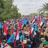 بدء توافد الجماهير في زنجبار للمشاركة في مليونية “الثبات والوفاء” بمحافظة أبين