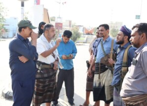 رئيس انتقالي أبين وقائد حزام زنجبار يتفقدان موقع مليونية الثبات والوفاء بعاصمة المحافظة