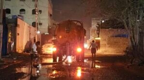 مياه عدن: نعمل بوتيرة عالية لمعالجة طفح مياه الصرف الصحي في الشيخ عثمان والمنصورة