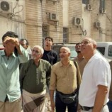 الجاوي يتفقد موقع البلكونات المنهاره ويوجه بعمل الإزالة الفورية