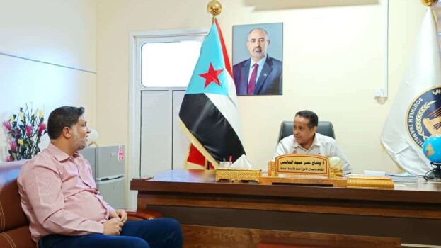 القائم بأعمال الأمين العام يطلع على سير عمل انتقالي العاصمة عدن والتحضيرات للفعالية التضامنية مع حضرموت