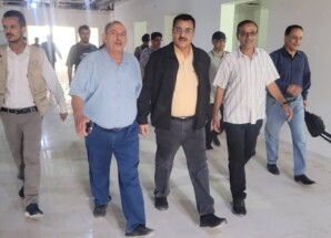 مدير عام المنصورة يتفقد الأعمال النهائية بمشروع بناء مخازن اللقاحات