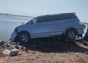 حادث مروري على خط الجسر في العاصمة عدن